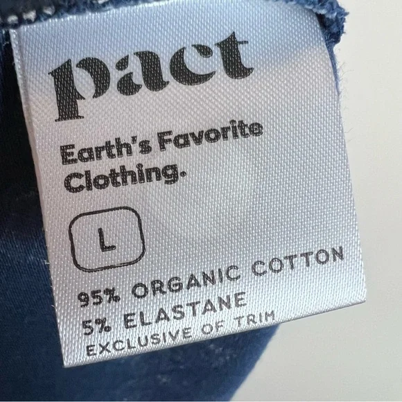 Pact Blue Floral Organic Cotton Sleeveless Fit & Flare Midi Dress Size L - Picture 10 of 11